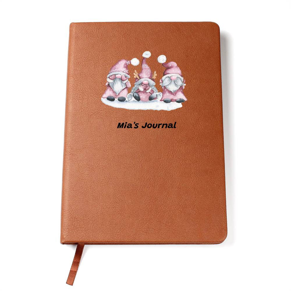 Leather Journal - 3 Wisemen Elves - Personalized