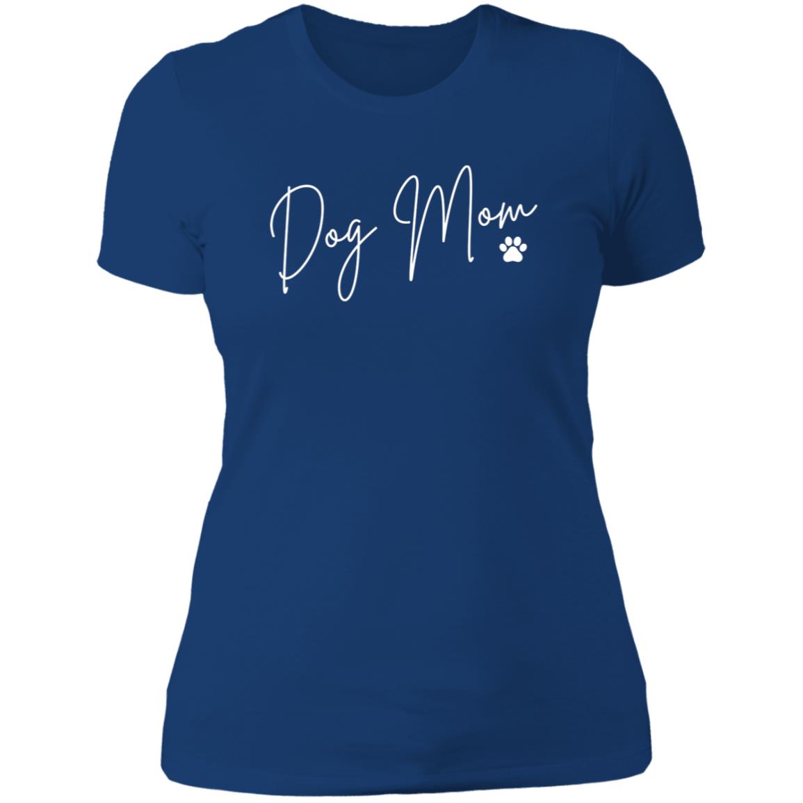 Dog Mom Dark Ladies T-Shirt