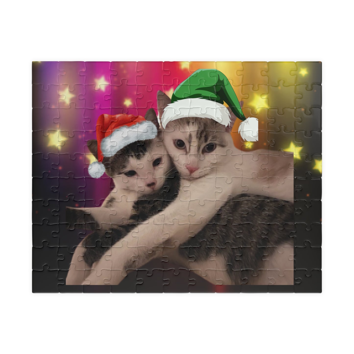 Christmas Kittens Jigsaw Puzzle — Festive Cat Puzzle (110 pcs)