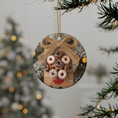 On the Tenth Day of Christmas - 10 Donughts - Bob and Doug Festive Ornaments