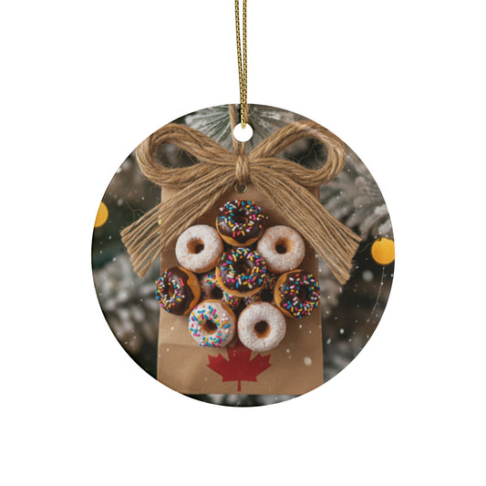 On the Tenth Day of Christmas - 10 Donughts - Bob and Doug Festive Ornaments