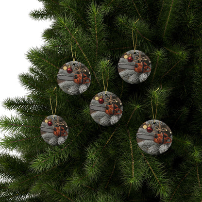 On the Thirteenth Day of Christmas - A Chainsaw Festive Ceramic Ornament