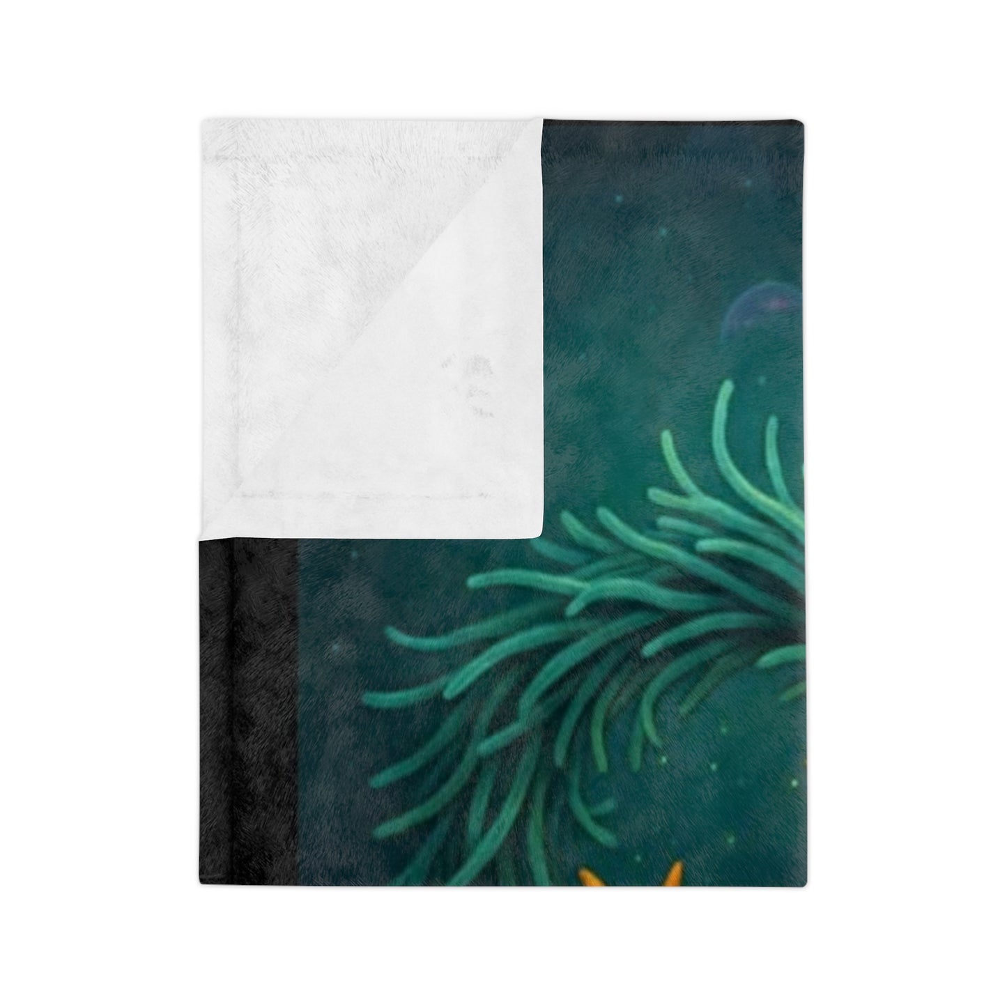 Under the Sea- Spooky Velveteen Blanket, Cozy Microfiber Throw for Kids, Nautical Decor, Soft Bedding, Sea Creature Gifts