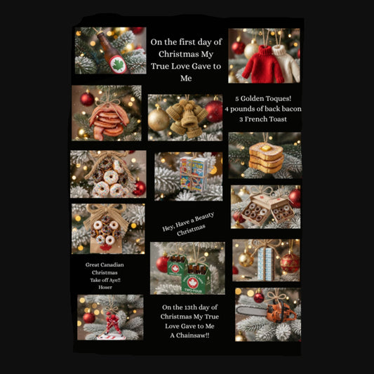 Bob and Doug - The 13 Days of Canadian Christmas Blanket