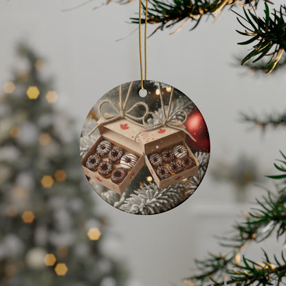 On the Twelfth Day of Christmas - A Dozen Donughts - Bob and Doug Festive Ornaments