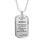 Hero's Dog Tag Necklace
