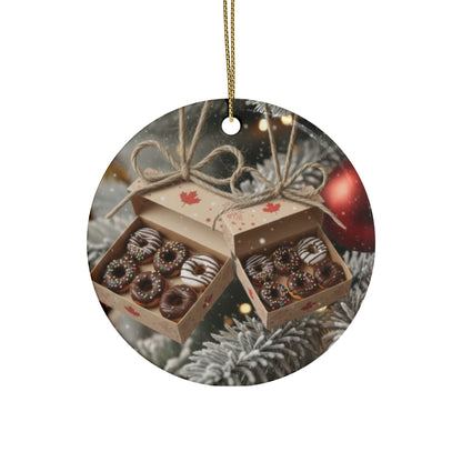 On the Twelfth Day of Christmas - A Dozen Donughts - Bob and Doug Festive Ornaments
