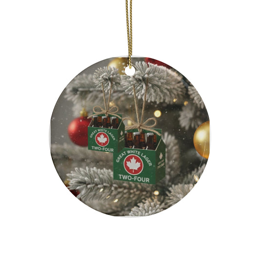 On the Sixth Day of Christmas - Six Pack of Two Fours - Bob and Doug  Christmas Ornaments