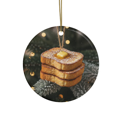 On the 3rd Day of Christmas - 3 French Toast - Bob and Doug Festive Ornaments