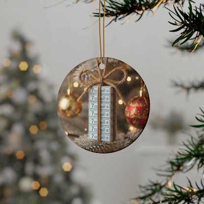 On the 7th Day of Christmas - 7 Packs of Smokes (not for puffing) Bob and Doug Festive Ornaments
