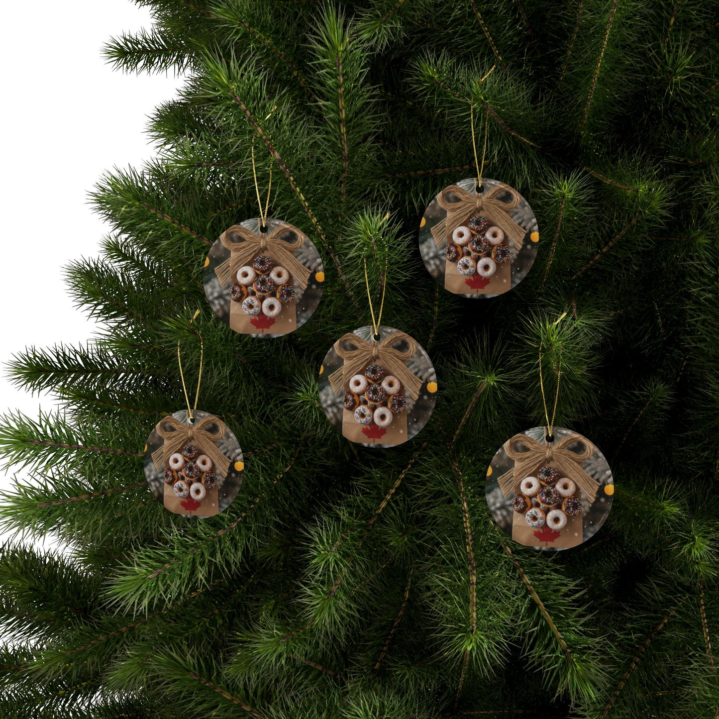 On the Tenth Day of Christmas - 10 Donughts - Bob and Doug Festive Ornaments