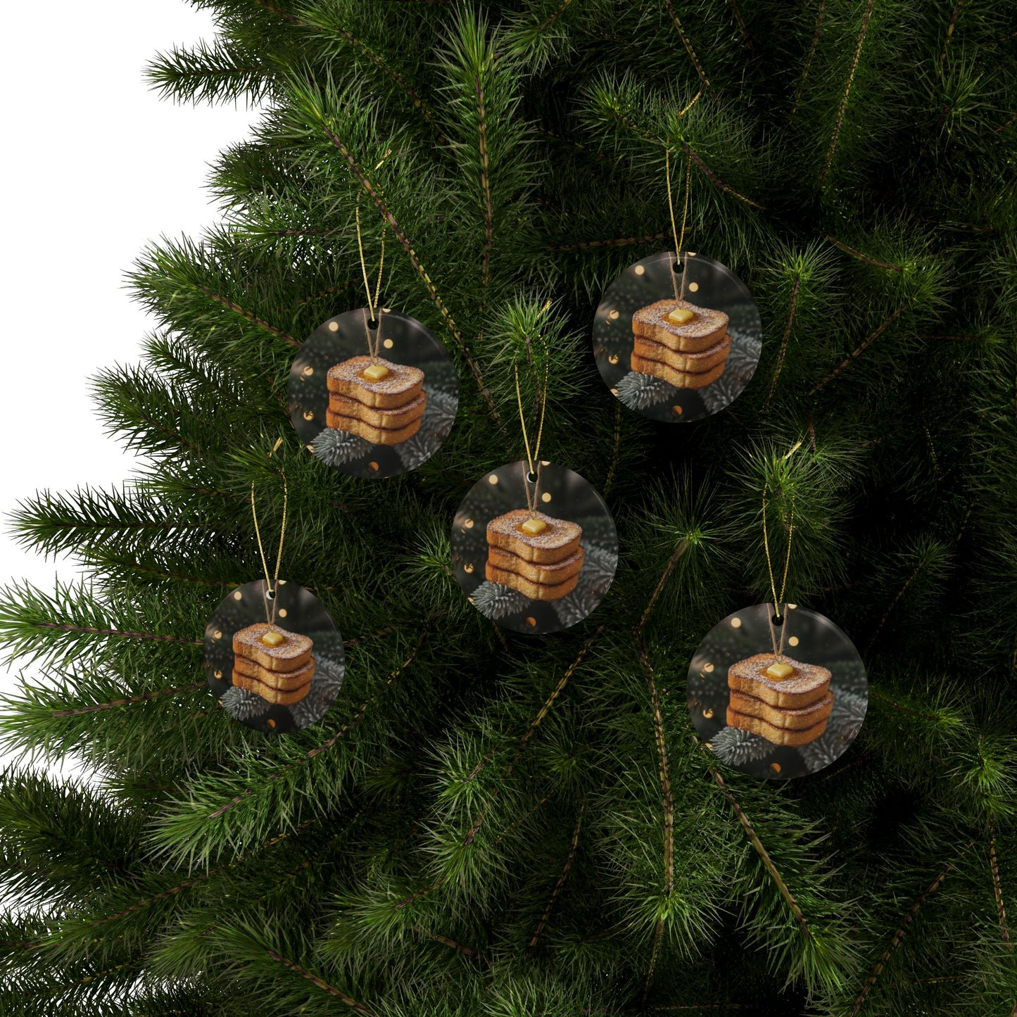 On the 3rd Day of Christmas - 3 French Toast - Bob and Doug Festive Ornaments