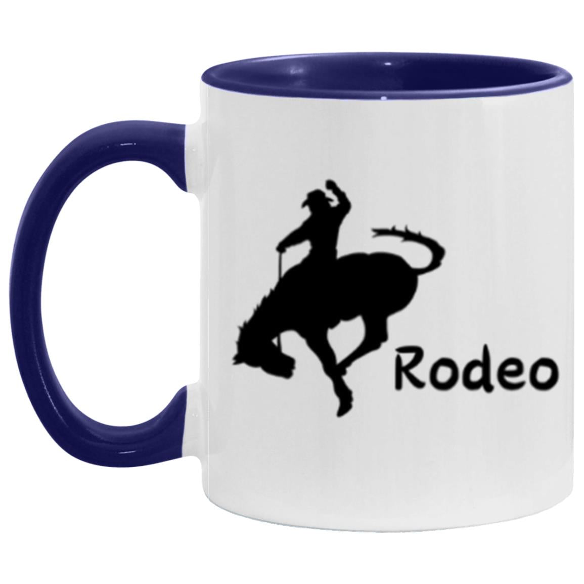 Rodeo black Bronc MugAM11OZ 11oz Accent Mug