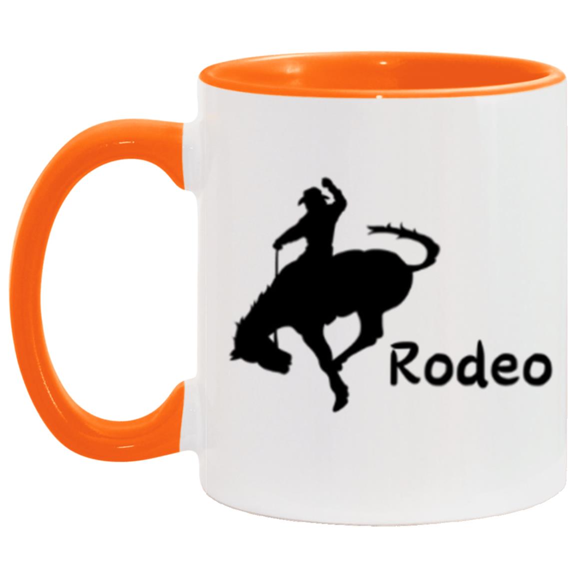 Rodeo black Bronc MugAM11OZ 11oz Accent Mug