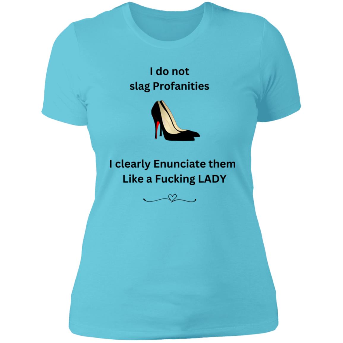 Lady Shoes Profanities Shirt NL3900 Ladies' Boyfriend T-Shirt