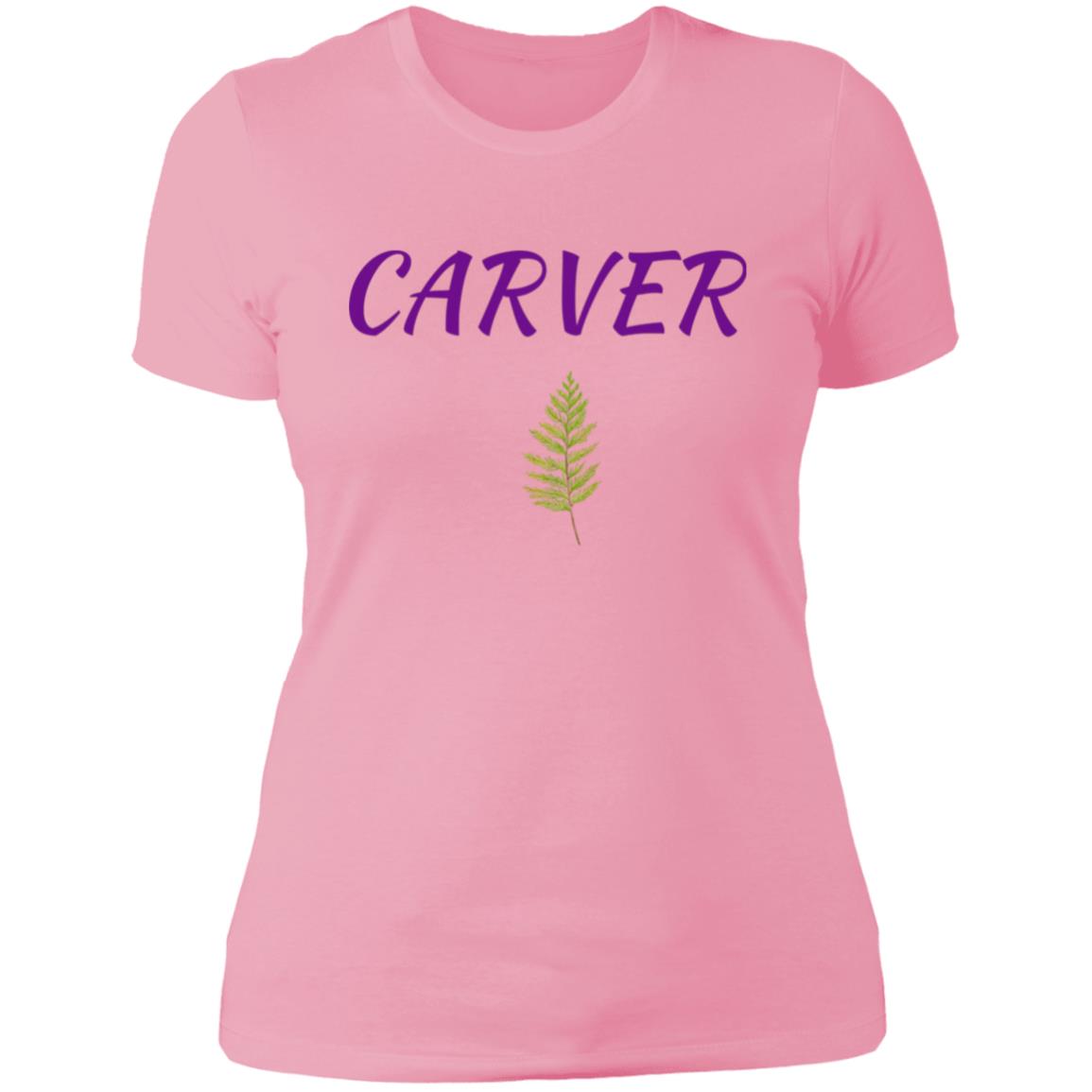 Carver Purple with Cedar NL3900 Ladies' Boyfriend T-Shirt