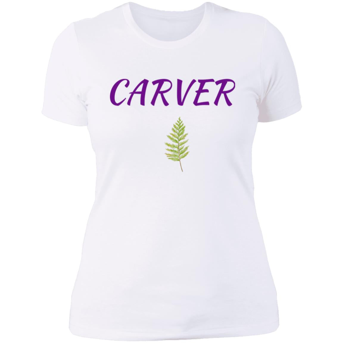 Carver Purple with Cedar NL3900 Ladies' Boyfriend T-Shirt