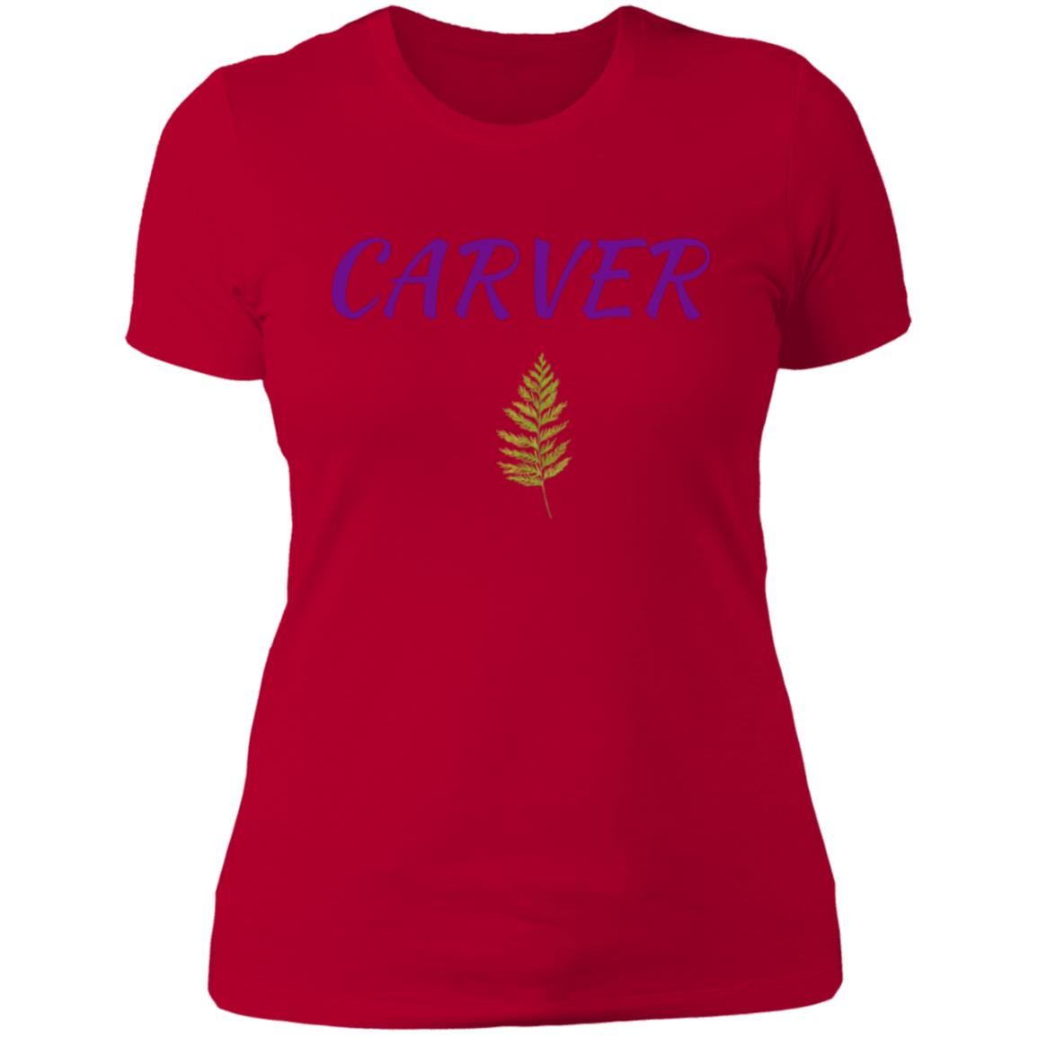 Carver Purple with Cedar NL3900 Ladies' Boyfriend T-Shirt