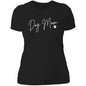 Dog Mom Dark Ladies T-Shirt
