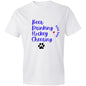 Mens Blue Hockey Dog Dad Lightweight T-Shirt