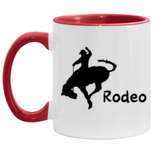 Rodeo black Bronc MugAM11OZ 11oz Accent Mug