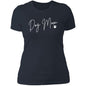 Dog Mom Dark Ladies T-Shirt