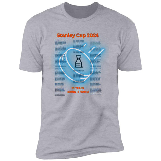 Stanley Cup 5 Transparent bkgrd NL3600 Premium Short Sleeve T-Shirt