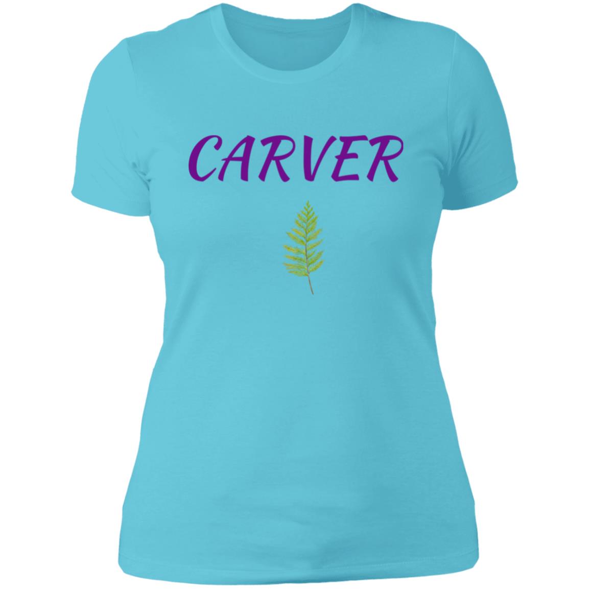 Carver Purple with Cedar NL3900 Ladies' Boyfriend T-Shirt