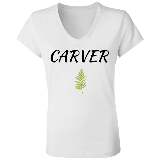 Carver T with Cedar B6005 Ladies' Jersey V-Neck T-Shirt