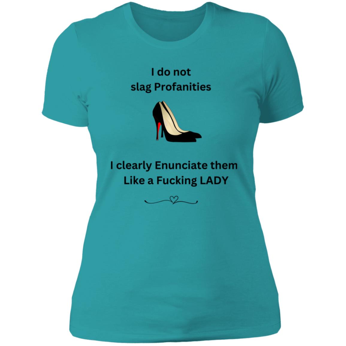 Lady Shoes Profanities Shirt NL3900 Ladies' Boyfriend T-Shirt