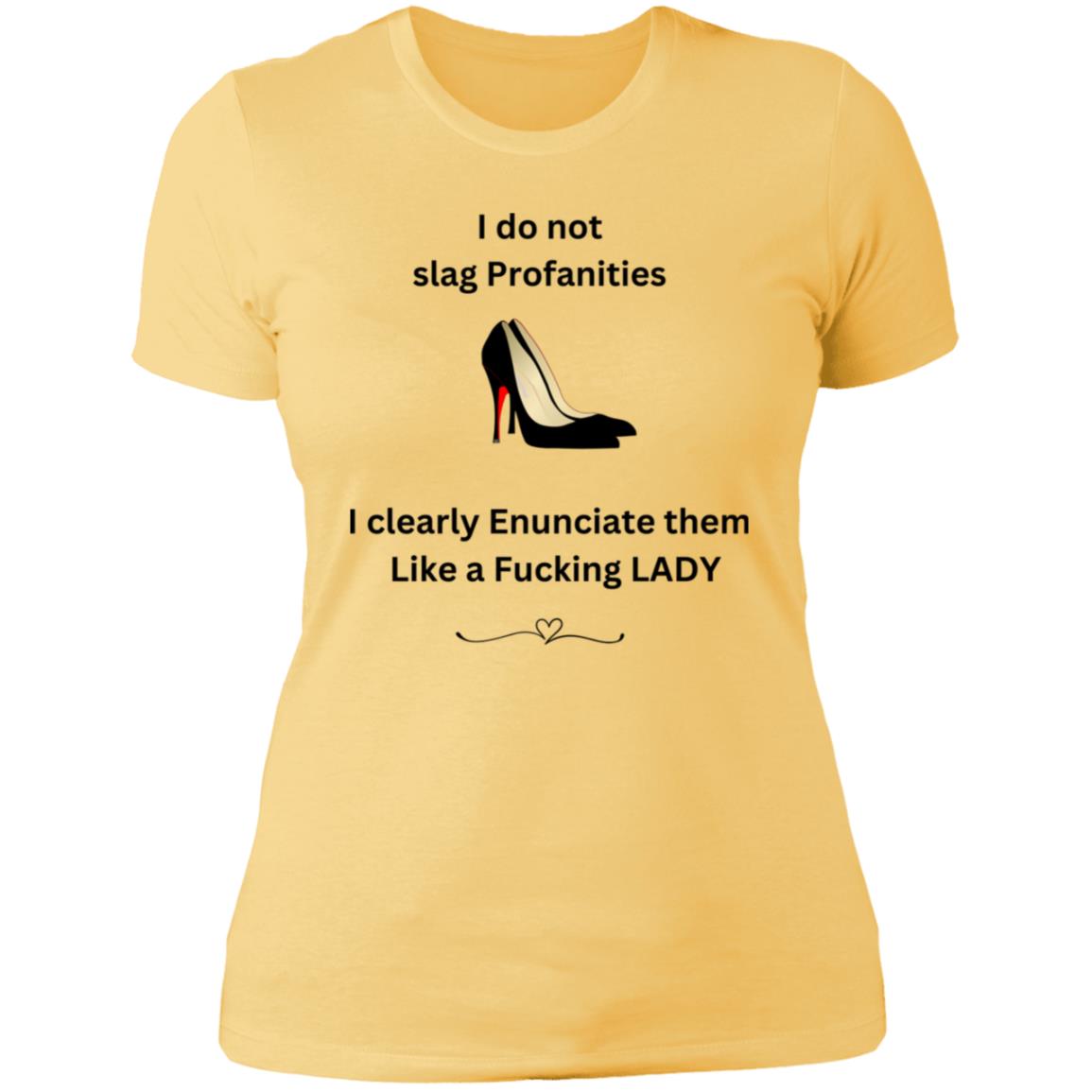 Lady Shoes Profanities Shirt NL3900 Ladies' Boyfriend T-Shirt