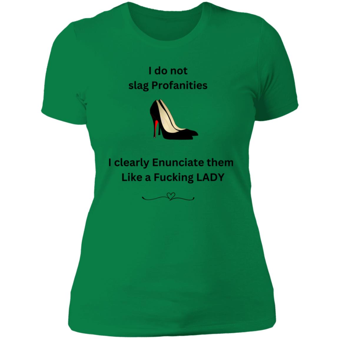 Lady Shoes Profanities Shirt NL3900 Ladies' Boyfriend T-Shirt