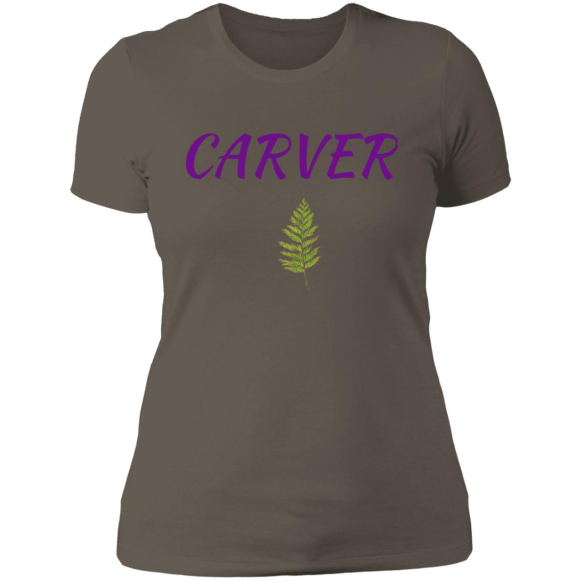 Carver Purple with Cedar NL3900 Ladies' Boyfriend T-Shirt