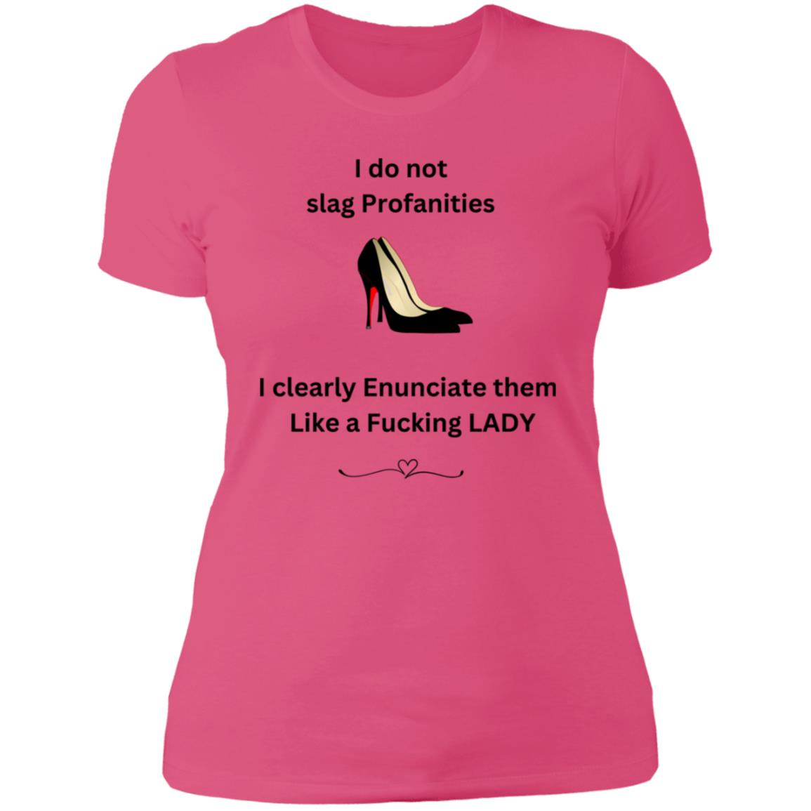 Lady Shoes Profanities Shirt NL3900 Ladies' Boyfriend T-Shirt