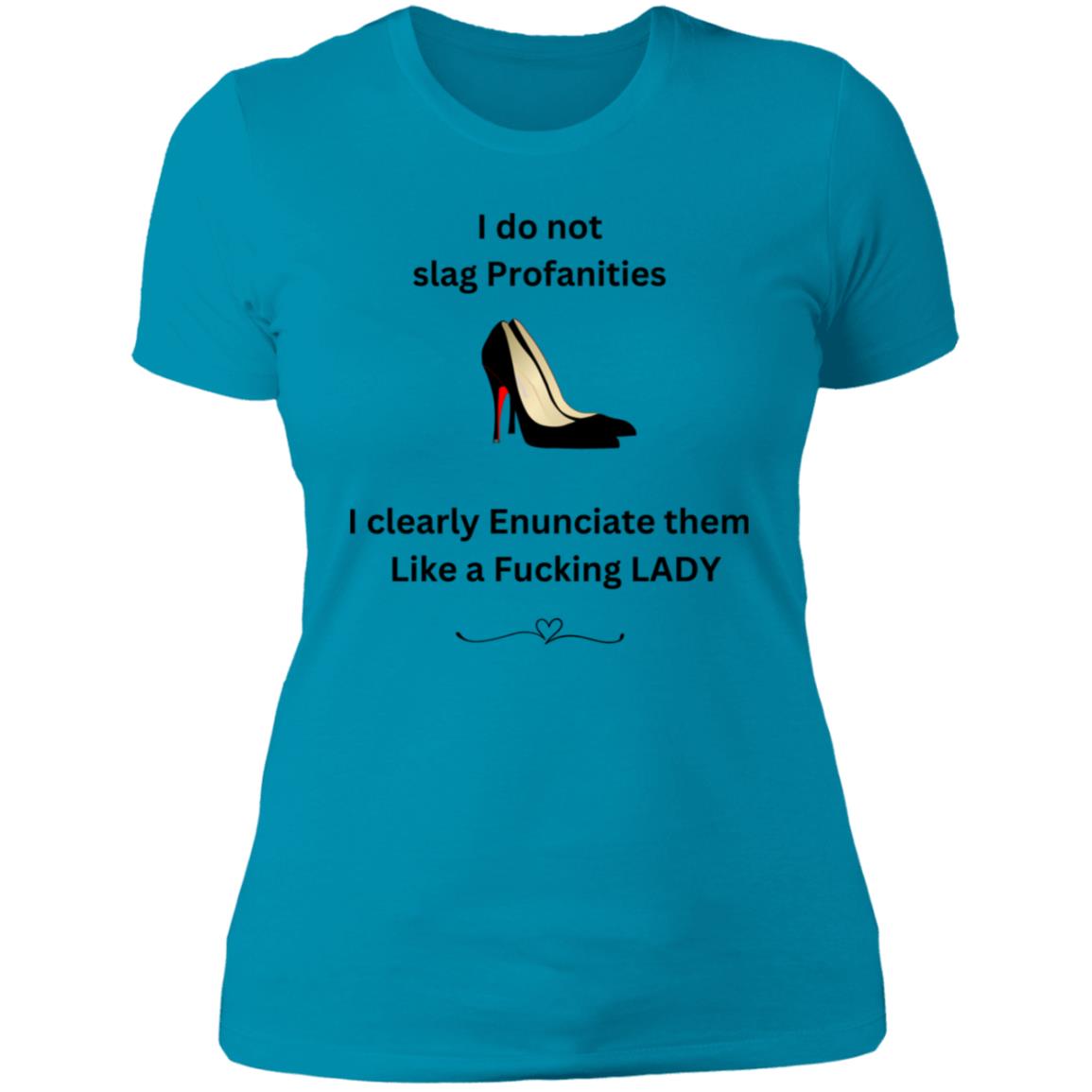 Lady Shoes Profanities Shirt NL3900 Ladies' Boyfriend T-Shirt