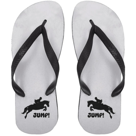 Jump! horse jumping (2) 72033 Adult Flip Flops