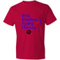 Mens Blue Hockey Dog Dad Lightweight T-Shirt
