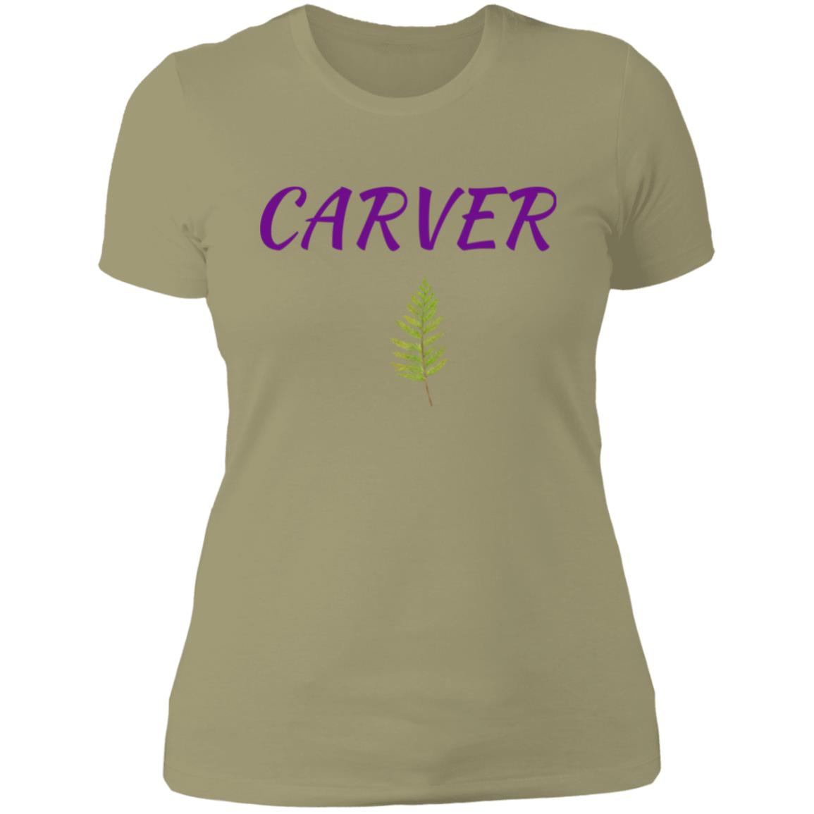 Carver Purple with Cedar NL3900 Ladies' Boyfriend T-Shirt