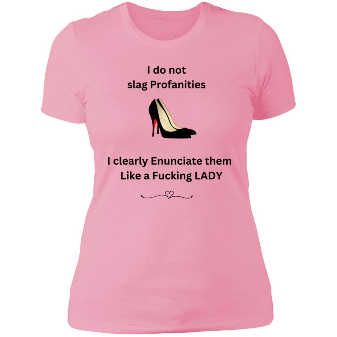 Lady Shoes Profanities Shirt NL3900 Ladies' Boyfriend T-Shirt