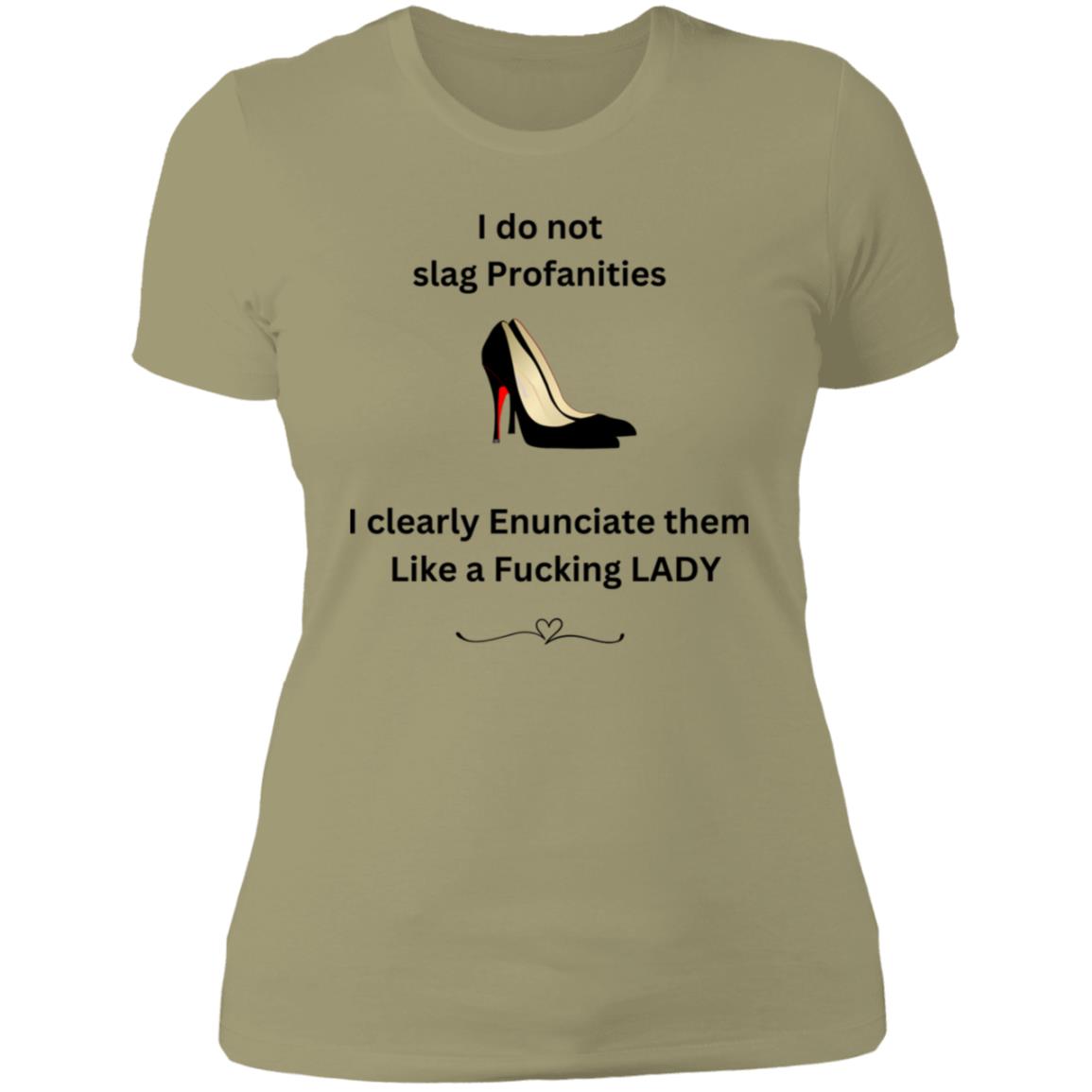 Lady Shoes Profanities Shirt NL3900 Ladies' Boyfriend T-Shirt