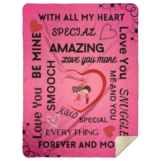 Sherpa Blanket Valentine Blanket 60x80
