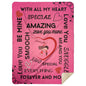 Sherpa Blanket Valentine Blanket 60x80