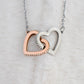 To My Bestie - Interlocking Our Heart Necklace