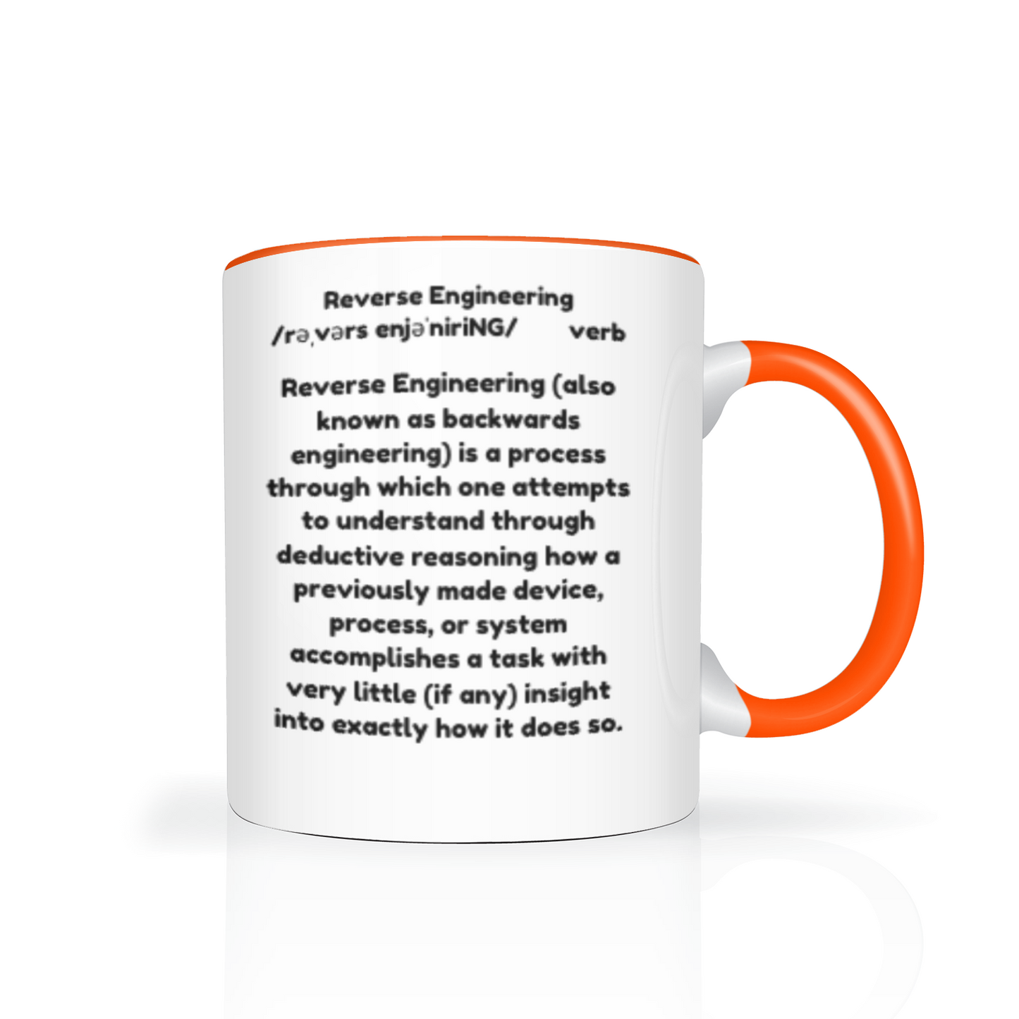 Mug for the Reverse Engineer Personalized 11oz