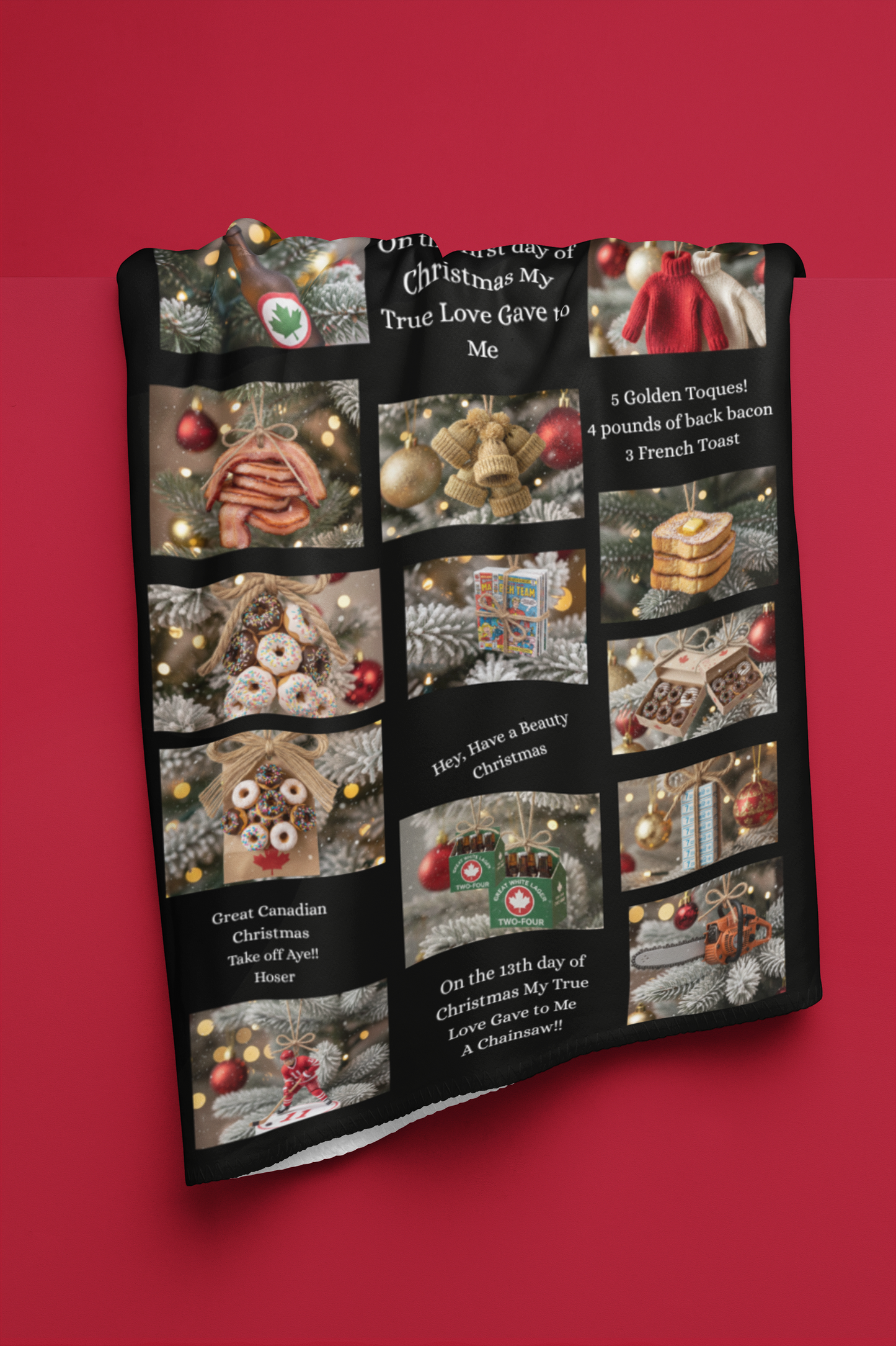 Bob and Doug - The 13 Days of Canadian Christmas Blanket